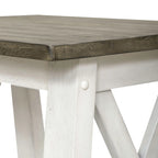 Laurel Bluff Antique White End Table