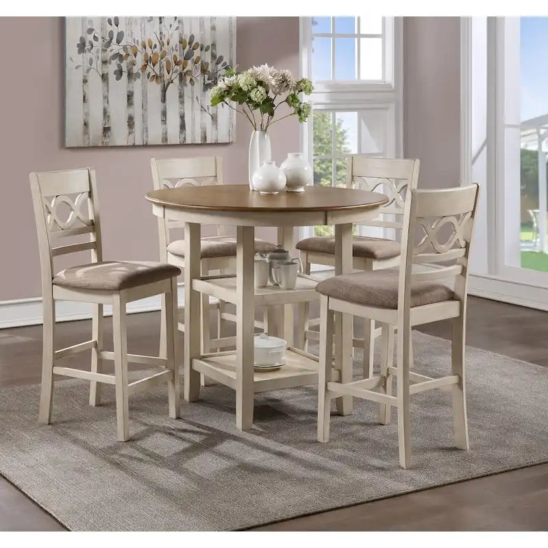 Set da pranzo da appoggio Edelman 5 pezzi New Classic Furniture