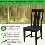 Ava Solid Wood Dining Chair - Set of Two