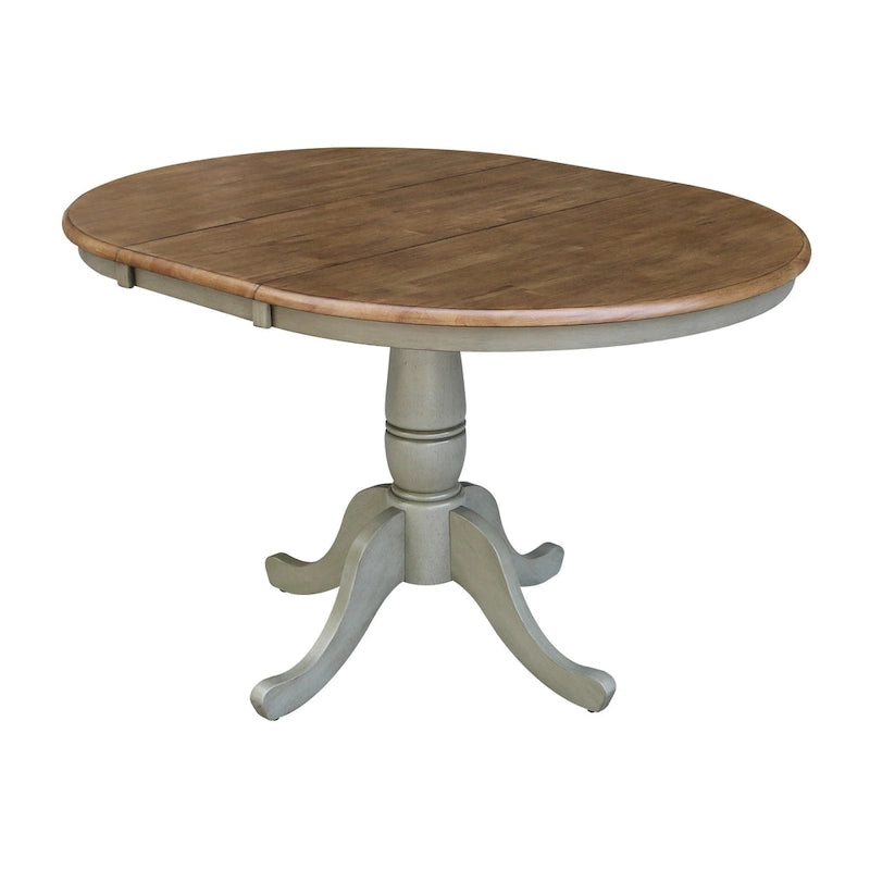 36 Round Extension Dining Table With 4 San Remo Chairs