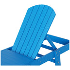 Polytrends Altura Armless Poly Eco-Friendly All Weather Reclining Chaise Lounge with Side Table Set (3-Piece Set)