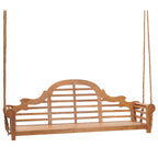 Chic Teak Lutyens Teak Wood Triple Outdoor Porch Swing, 78 inch