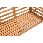 Chic Teak Lutyens Teak Wood Triple Outdoor Porch Swing, 78 inch