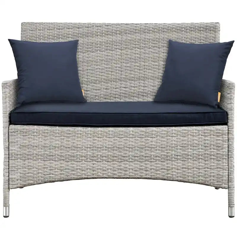 Modway Bridge Rattan 4-piece Outdoor Patio Set with Cushions