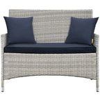 Modway Bridge Rattan 4-piece Outdoor Patio Set with Cushions