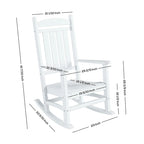 Polytrends Laguna Hdpe All Weather Outdoor Patio Rocking Chair (Set of 4)