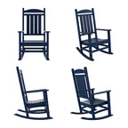 Polytrends Laguna Hdpe All Weather Outdoor Patio Rocking Chair (Set of 4)