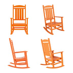 Polytrends Laguna Hdpe All Weather Outdoor Patio Rocking Chair (Set of 4)