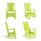 Polytrends Laguna Hdpe All Weather Outdoor Patio Rocking Chair (Set of 4)