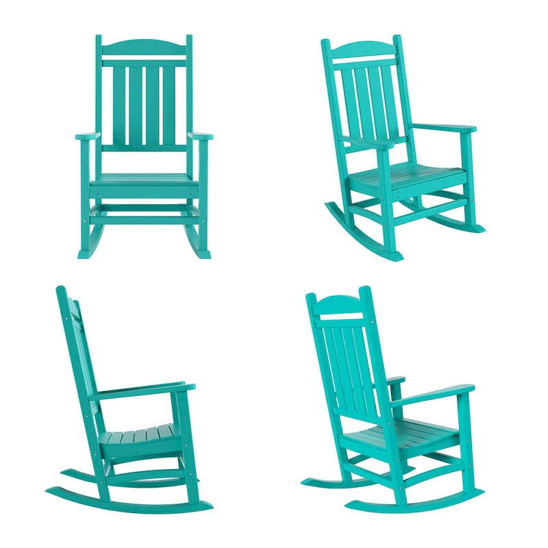 Polytrends Laguna Hdpe All Weather Outdoor Patio Rocking Chair (Set of 4)
