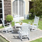 Polytrends Laguna Hdpe All Weather Outdoor Patio Rocking Chair (Set of 4)