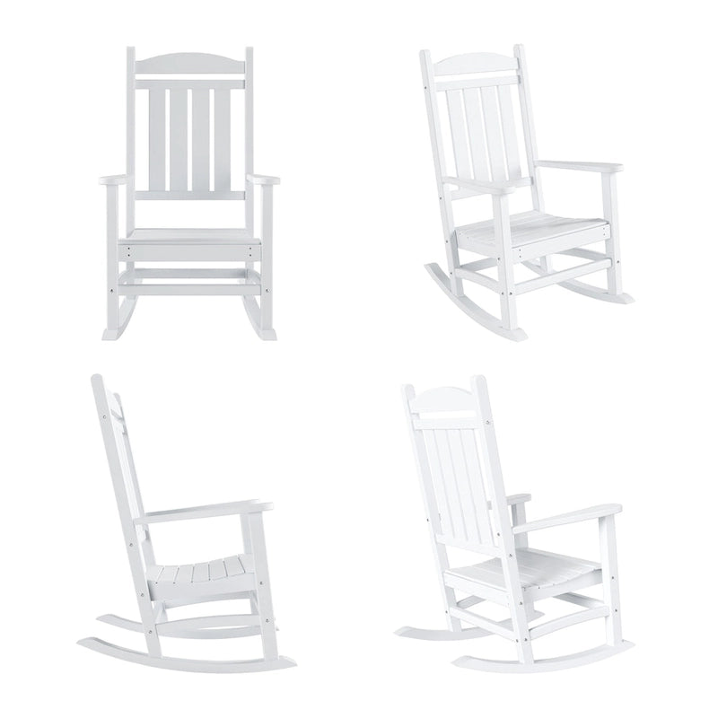 Polytrends Laguna Hdpe All Weather Outdoor Patio Rocking Chair (Set of 4)