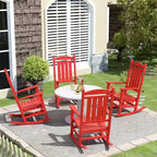 Polytrends Laguna Hdpe All Weather Outdoor Patio Rocking Chair (Set of 4)