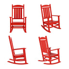 Polytrends Laguna Hdpe All Weather Outdoor Patio Rocking Chair (Set of 4)