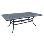 Ventura Cast Aluminum 7 Piece Rectangular Dining Set with 6 Swivel Rockers - N/A