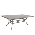 Ventura Cast Aluminum 7 Piece Rectangular Dining Set with 6 Swivel Rockers - N/A