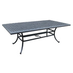 Ventura Cast Aluminum 7 Piece Rectangular Dining Set with 6 Swivel Rockers - N/A