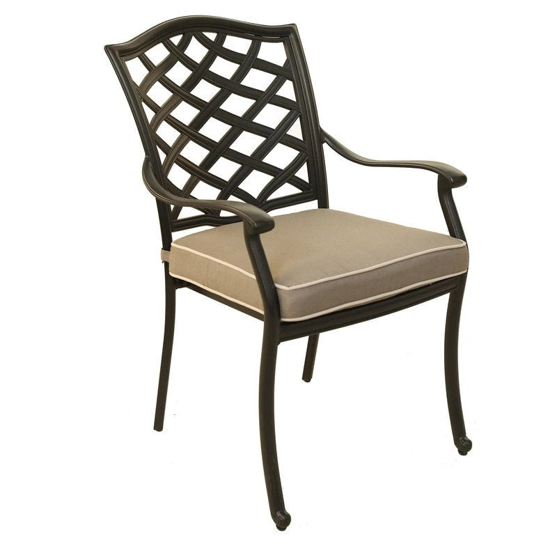 Sedie a sdraio in alluminio Deer Lake con cuscini Sunbrella color ardesia fusa (set da 2) di Havenside Home
