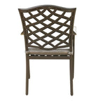 Deer Lake Aluminum Arm Chairs with Cast Slate Sunbrella Cushions (Set of 2) by Havenside Home