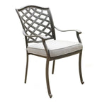 Deer Lake Aluminum Arm Chairs with Cast Slate Sunbrella Cushions (Set of 2) by Havenside Home