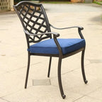 Deer Lake Aluminum Arm Chairs with Cast Slate Sunbrella Cushions (Set of 2) by Havenside Home
