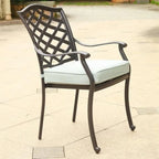 Deer Lake Aluminum Arm Chairs with Cast Slate Sunbrella Cushions (Set of 2) by Havenside Home