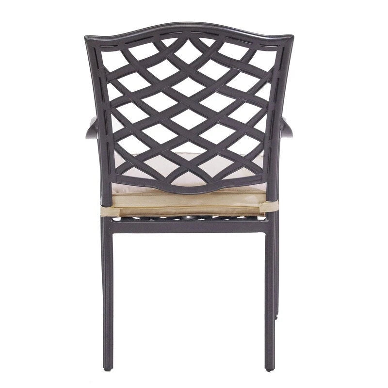 Deer Lake Aluminum Arm Chairs with Cast Slate Sunbrella Cushions (Set of 2) by Havenside Home