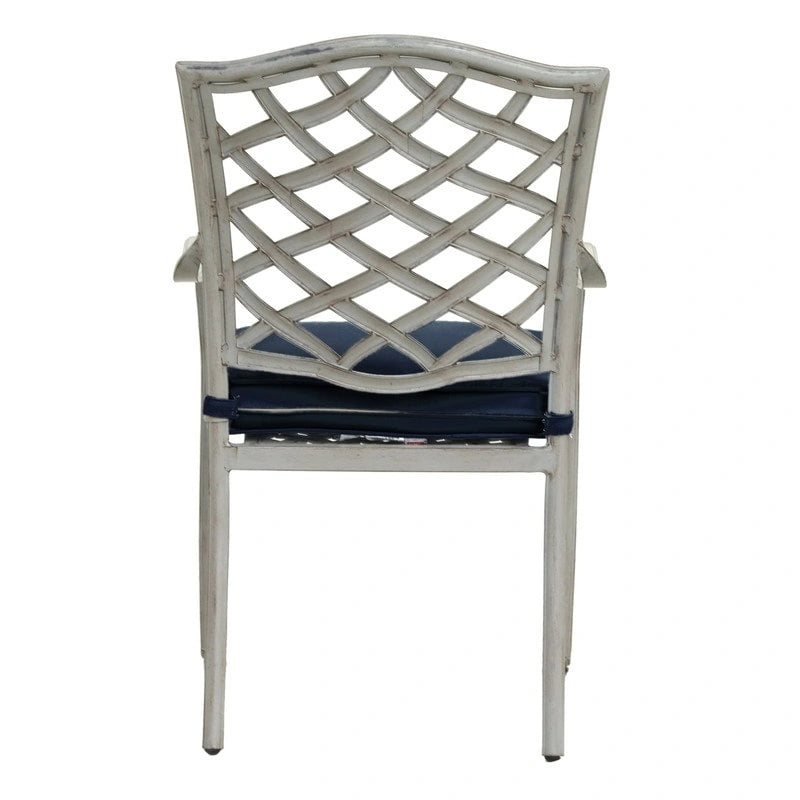 Deer Lake Aluminum Arm Chairs with Cast Slate Sunbrella Cushions (Set of 2) by Havenside Home