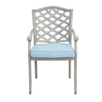 Deer Lake Aluminum Arm Chairs with Cast Slate Sunbrella Cushions (Set of 2) by Havenside Home