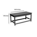 WestinTrends Set 3 Pezzi Tavolino da Caffè e Tavolini Laterali per Patio Esterno Adirondack