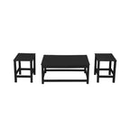 WestinTrends Set 3 Pezzi Tavolino da Caffè e Tavolini Laterali per Patio Esterno Adirondack