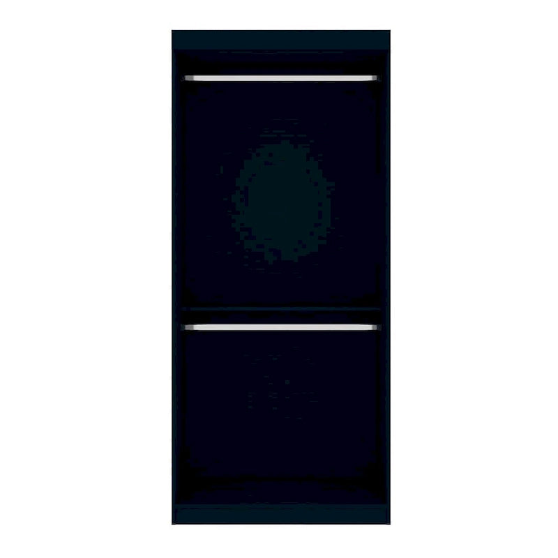 Manhattan Comfort Mulberry 35.9 Open Double Hanging Modern Wardrobe Closet with 2 Hanging Rods