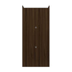 Manhattan Comfort Mulberry 35.9 Open Double Hanging Modern Wardrobe Closet with 2 Hanging Rods