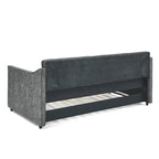 Twin Size Daybed with Twin Size Trundle Upholstered