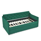Twin Size Daybed with Twin Size Trundle Upholstered