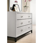 Roundhill Furniture Stout Contemporary White Panel 5-piece Bedroom Set