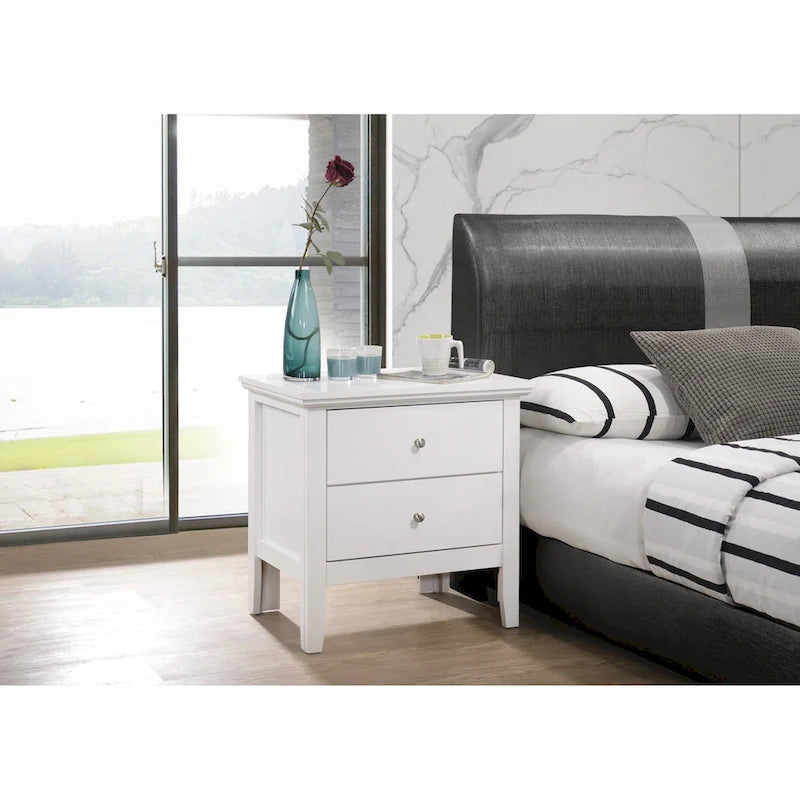 Primo 2-Drawer Nightstand (24 in. H x 19 in. W x 15.5 in. D)