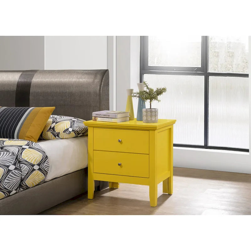 Primo 2-Drawer Nightstand (24 in. H x 19 in. W x 15.5 in. D)