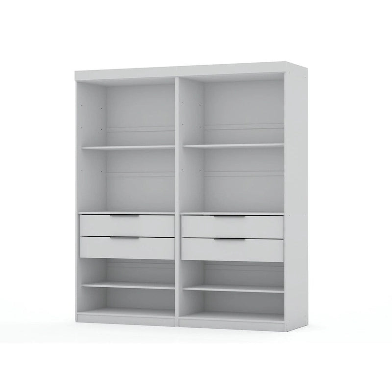 Mulberry Open 2 Sectional Modern Wardrobe Closet