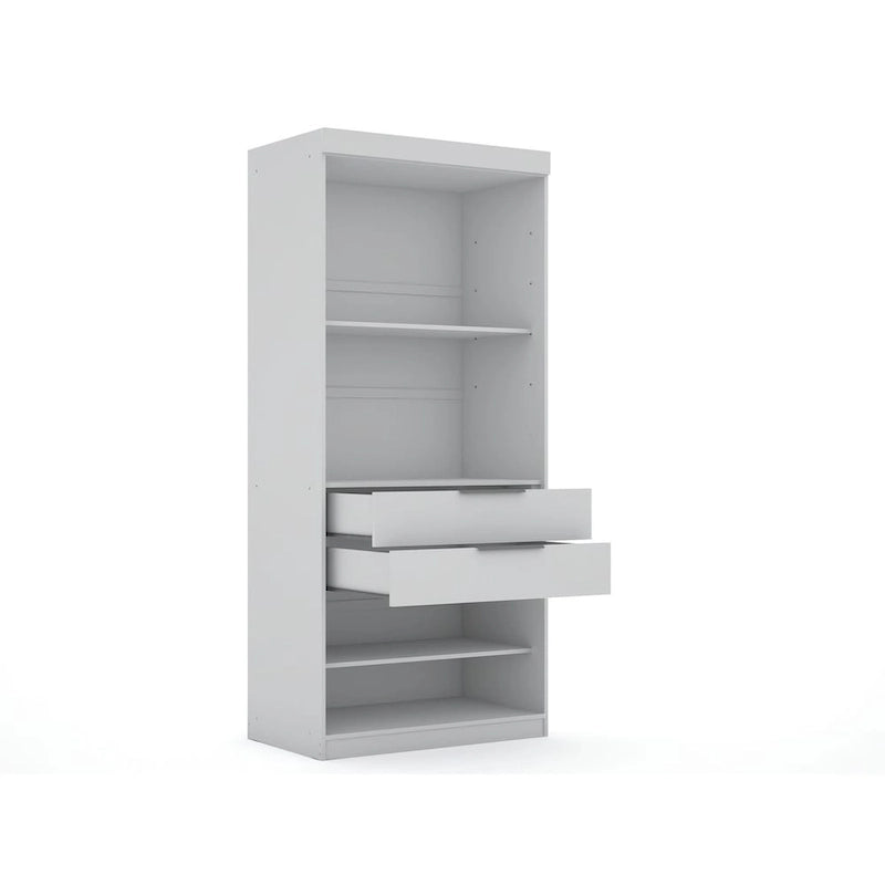Mulberry Open 2 Sectional Modern Wardrobe Closet