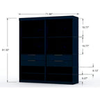 Mulberry Open 2 Sectional Modern Wardrobe Closet