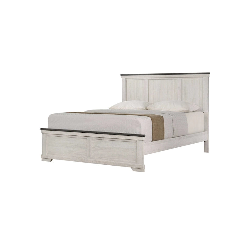 Camera da letto Candra con pannelli marrone crema, 6 pezzi