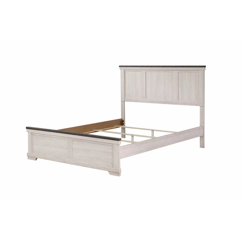 Camera da letto Candra con pannelli marrone crema, 6 pezzi