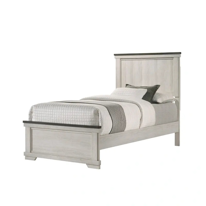 Camera da letto Candra con pannelli marrone crema, 6 pezzi