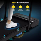 REDLIRO Tapis Roulant Pieghevole 2 in 1 Sotto la Scrivania Macchina da Corsa 12.2 km/h per Ufficio Domestico Nero