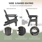 WestinTrends Sedia da pranzo Adirondack per esterni, resistente alle intemperie