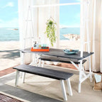 SAFAVIEH Outdoor Marlen 3-Piece Dining Set - 29Wx59Dx74H
