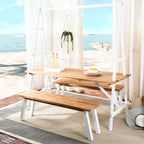 SAFAVIEH Outdoor Marlen 3-Piece Dining Set - 29Wx59Dx74H