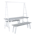 SAFAVIEH Outdoor Marlen 3-Piece Dining Set - 29Wx59Dx74H