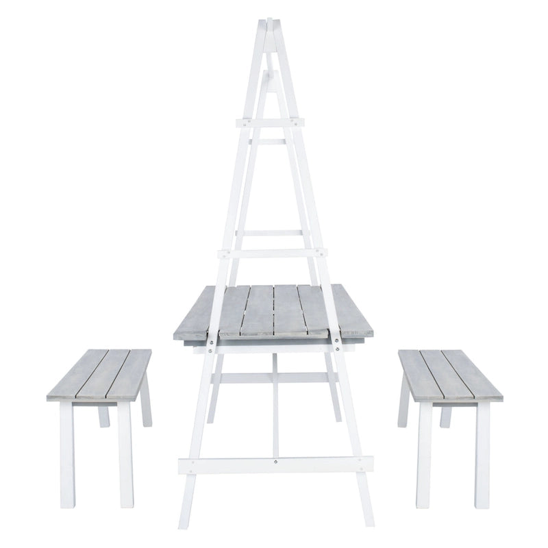 SAFAVIEH Outdoor Marlen 3-Piece Dining Set - 29Wx59Dx74H